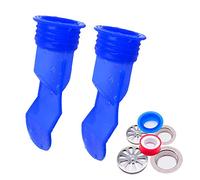 Shower Floor Drain Backflow Preventer, Waterless Trap Seal, One Way Drain Valve Sewer Core (1.28-1.58 inch, Blue)