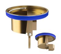 Shower Floor Drain - Brass Deodorizing Drain Odor Blocker - 1.77" x 1.65" Self-Closing Stopper - Effective and Easy to Install Drain Core for Floor, Bathroom, Co