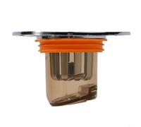 Shower Floor Drain Core with Toilet Sewer Strainer Cover, ABS Plastic and Silicone Anti Block Design for Smooth Drainage