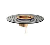 Shower Floor Drain - Odour Proof Device, Self-Cleaning In-Line Valve, Magnetic Gravity Disc Cover, Front High Flow Grid | Bathroom Laundry Case