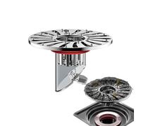 Shower Floor Drain - Stainless Steel Mesh Water Outlet, Durlaable Wet Room Filter | Durable Modern Drainage Cover, Anti-Clog Hair Stopper, Slim Bathroom Trap, Comppacts River Plate for Bath Room