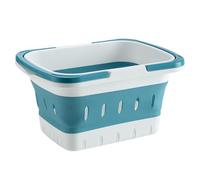 Shower | Foldable Bath With Handle - Portable Toiletry Products Organizer For Dorm Gym Camping University Apartment Home | Caravan Home Dorm Camping University Appart, Blue, Se référer au