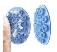 Shower Foot and Back Scrubber Mat,2 Piece Bath Floor Pad,Foot Scrubber in Shower | for Spa Body Cleaning Skin Massage Wall Bathroom Feet