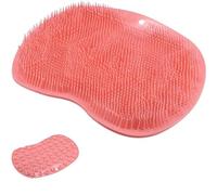 Shower Foot & Back Scrubber, Massage Pad, Silicone Shower Foot Scrubber Mat with Non-Slip Suction Cups, Wall Mounted Massage Pad Cleaner, Foot Spa Brush for Cleaning & Exfoliating Your Feet (Blue)