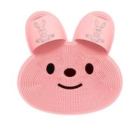 Shower Foot Back Scrubber Silicone Mat - Bath Cleaning Pad for Deep Skin Care Body Massage Use | Suction Cup Non Slip Design with Bristle Texture for Bathroom Spa Foot Cleaning 45x45x2.5cm