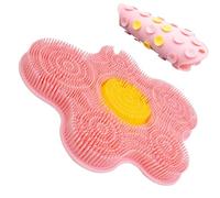 Shower Foot Brush - Scrub Plate with Non-Slip Suction Cups - Wall Mounted Shower Brush - for Men and Women, Ideal for Feet Back Floor Bathroom