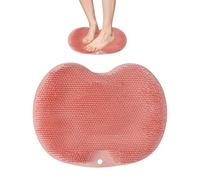 Shower Foot Cleaner - Non-Slip Mat with Massage Nodules | Hands-free Foot Scrub for Bath and Bath | Improves Circulation-and- Tiredness