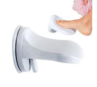 Shower Foot Rest - 6.1in Non-Slip Wall Mount | Shaving Footrest Step - Space Saving PVC Leg Support Compact Ledge Provides A Stable Grip for Washing and Shaving in Home Or Dorm Bathrooms.