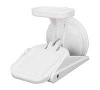 Shower Foot Rest Bathroom Foot Stool Shower Foot Pedal with Storage Rack Easy Installation Adjustable Comfortable for Shaving Legs Elderly Pregnant Women ABS Silicone 6.30x4.57in