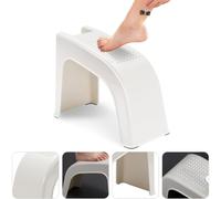 Shower Foot Rest for Shaving Legs, Non-Slip Shower Foot Stool Sturdy Pedicure Foot Rest Stand for Inside Shower,Bath Spa (Beige)