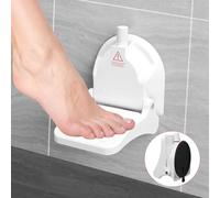 Shower Foot Rest for Shaving Legs with Reusable Suction Cup, Anti-Slip Shower Pedal, Fordable Shower Step with Powerful Suction Cup for Pregnant Woman & Back Pain Sufferers, Load Capacity 319 Pounds