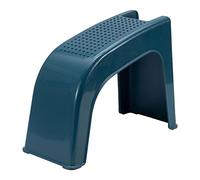 Shower Foot Rest Stand Anti-Skid Design Footrest Plastic Shower Foot Stool for Pedicure Adults - blue