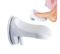 Shower Foot Rest, Suction Cup PVC Foot Resting Tool, 6.1x4.53x1.18 inches Compact Wall Mounted Leg Support Footstool for Bathroom, Apartment, Home,Easy Install and Stable Design