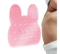 Shower Foot Scrubber - 12 Inch Non-Slip Suction | Silicone Bath Foot Scrub Mat with Massage Bristles - Wall Mountable Foot Cleaner for Shower Bath Bathroom Family Spa Relaxation