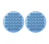 Shower Foot Scrubber,2 Piece Bath Floor Pad - Shower Foot Scrubber Mat with Non-Slip Suction Cups | for Spa Body Cleaning Skin Massage Wall Bathroom Feet