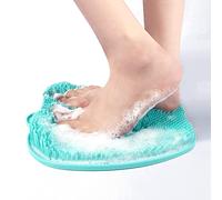 Shower Foot Scrubber Foot Massager Cleaner for Shower Floor Bath Foot Massage Scrub Pad Equipped with Non-Slip Suction Cup and Silicone Bristles, Improve Foot Circulation and Remove Dead Skin