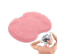 Shower Foot Scrubber Mat - Bathroom Cleaning Pad, Wall Mounted Washer Board, Portable Non Slip, Soft Massage Mat with Quick Drain Design | Versatile Setup for Poolside Bathtub Hotel Dormitory