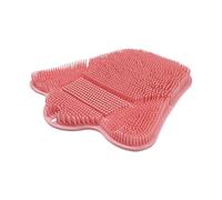 Shower Foot Scrubber Mat - Silicone Back | Non-Slip Suction Cup Cleaning Supplies Massage Tools For Spa Men Women Dead Skin Tub Home Bath Accessories, Pad Bathroom Floor Scrubber Set