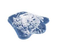Shower Foot Scrubber Mat - Silicone Back | Non-Slip Suction Cup Cleaning Supplies Massage Tools for Spa Men Women Dead Skin Tub Home Bath Accessories, Pad Bathroom Floor Scrubber Set