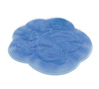 Shower Foot Scrubber Mat - Wall Mounted Back Scrubber Silicone,Cleaner Dead Skin Remover with Non-Slip Suction Cup Scrub for Elbows and Heels