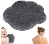 Shower Foot Scrubber Mat with Non-Slip Suction Cups, 2025 Foot Scrubber Mats Silicone Shower Wall Mounted Back Scrubbers Massage Pad with Suction Cups Exfolia-ting Bathroom Wash Mats