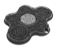 Shower Foot Scrubber Non Slip Foot Cleaner Massager Mat with Suction Cups Back Exfoliating Bath Wash Pad Feet Cleaner for Exfoliation, Massages Feet Without Bending, Circulation