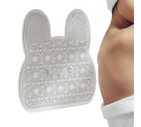 Shower Foot Scrubber - Silicone 11.97x13.86 Inches | Scřubber Maț, Massager Mat with Non-Slip Suction Cups | Massages Feeț Without Bending, Improves Fooť Circulation, Relieves Tired Feet Dead Skin Re