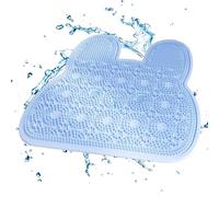 Shower Foot Scrubber | Silicone Base with Suction Cups | Back Foot Cleaner, for Massage Cleaning Adults Elderly Children Family Home Bathtub Floor Apartment Dorms