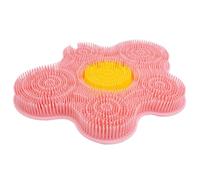 Shower Foot Scrubber - with Non-Slip Suction Cups Silicone Pad | Hanging Back Scrubber | Massage Mat for Cleaning Wash Floor Wall Bathroom Women Men Elderly Body Spa Deep Clean Skin Brush