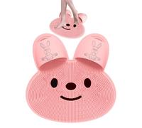 Shower Foot Scrubbing Mat - Shower Foot & Back Scrubber | Non-Slip Rabbit Silicone Bath Massage Cushion | Tutu Silicone Exfoliating Pad, Exfoliating Pad, Slip Surface for Body and Armentaxation