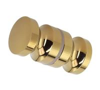 Shower Glass Door Fittings for the Bathroom at Home, Shower Door Knob, Chrome-Plated Pull Handle Knob, Shower Door Handles, Double-Sided, Made of Aluminium Alloy(Gold)
