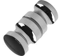 Shower Glass Door Fittings for the Bathroom at Home, Shower Door Knob, Chrome-Plated Pull Handle Knob, Shower Door Handles, Double-Sided, Made of Aluminium Alloy(Silver)