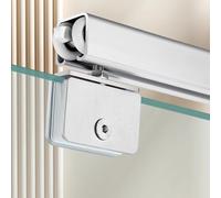 Shower Glass Sliding Door Roller Set, 4 5 6 7 8 10 12 ft Barn Door Hardware Kit for Closet Door, Sliding Glass Door Rollers Replacement Track System(133cm/4.4ft)