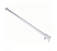 Shower Glass Stabilizer Bar Support Bar with Adjustable Clamp for 50mm(2in) Glass, Fixed Bracket for Most Shower Enclosures(Silver,120cm/47.2in)