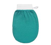Shower Gloves Exfoliating Gloves Body Scrub Gloves to Remove Spray tan, keratinized or Dead Skin Cells (Dark Green)