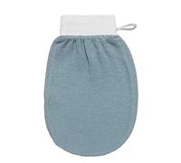 Shower Gloves Exfoliating Gloves Body Scrub Gloves to Remove Spray tan, keratinized or Dead Skin Cells (Light Blue)