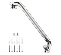 Shower Grab Bar 20 Inch, iHansee Chrome Bathroom Grab Bar w/Anti-Slip Knurled Grip - 1.25" Diameter, Stainless Steel Bath Safety Bars for Senior Elderly, Wall Mounted Toilet Bathtub Balance Handrail