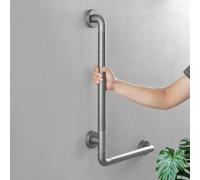 Shower Grab Bars, Adjustable L-Shaped Bath Hand Rails for Bathroom, Kitchen, Bathtub, Toilet Safety, Anti-Slip Handle with Luminous Ring, Sturdy Support for Seniors