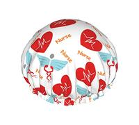 Shower Hair Cap LargeLove Bath Caps Portable Hair Cap Grace Adjustable Waterproof Shower Cap For Bathroom Bathtub Bathing Spa