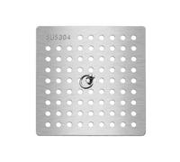 Shower Hair Catcher Drain Strainer, Square Drain Grate, Drainage Protective Cover with Lift Ring, Floor Drain(6.3x6.3cm)