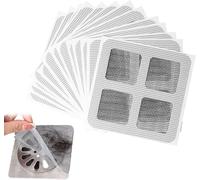 Shower Hair Catcher,Hair Catcher for Shower Drain,Adhesive Shower Drain Hair Catcher,Bath Plug Hair Trap for Shower Drain,Drain Covers Mesh Stickers,for Bathroom Kitchen Bathtub Sink Drain (20)