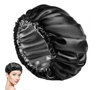 Shower Hair Cover | Double Layer Adjustable Hair Care Cap, No Embarrassment in the Morning, Waterproof Bath Shower Hat for Camping and Travel