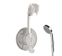 Shower Handheld Holder - No Drilling Wall Mount Showerhead Holder | Strong Adhesive Adjustable Ergonomic Wand Stand for Bathroom Apartment Dorm Home