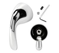 Shower Handle Replacement, Single Metal Lever Handle Kit, Delta Shower Handlet, Shower Valve Handle Replacement with Screw & Wrench Easy Install for Delta 13/14 Series Tub Faucet RP48717,Chrome