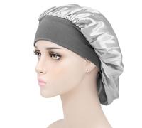 Shower Hat Sleep Hat Wide Headband Elastic Satin Stretchy Hair Bonnet Hat for Woman Hair Care Hat Hair Care Wrap