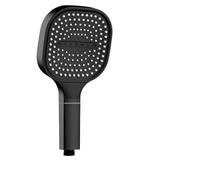 Shower Head 2PCS 13CM Large Panel 3 Modes Shower Head High Pressure Water Massage with Filter Element Bathroom Accessories for Home Bathroom Accessory(Black Shower)