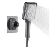 Shower Head, 3 Spray Modes Universal Square Handheld Shower with Bracket