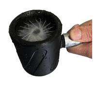 Shower Head - 360-Degree Circular Low-Pressure Spray, Flow Block Feature with Detail, Resin Frame Feature with Detail, Head Functional Styling, Bath Supplies for Dad, Powerful Massage Nozzle