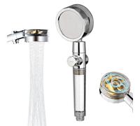 Shower Head,4 Modes with Pause Button High Pressure Shower Head with Handheld,Chlorine & Flouride Filter,Helps Dry Skin & Hair Loss,Best Bathroom Accessories for Shower Experience (Propeller)