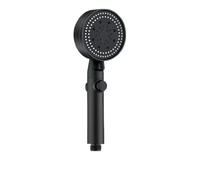 Shower Head 5 Mode High Pressure Adjustable Multifunction Large Water Spray Nozzle Massage Bathroom Accessories for Bathroom(Black)